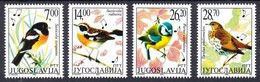 Yugoslavia 2002 Fauna Singing Birds Protected Animal Species, Set MNH - Passereaux