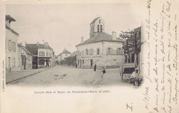 78 - Verneuil-sur-Seine (Yvelines) - Grande Rue Et Eglise - Verneuil Sur Seine