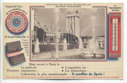 CPA Publicité Illustrée - Apéritif BYRRH - Exposition Des Arts Et Techniques - Sections Etrangères - Paris 1937 - Werbepostkarten