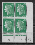 Coin Daté Marianne De Cheffer N° 1611 De 1973 ** TTBE - Cote Y&T 2024 De 2,00 € - 1970-1979