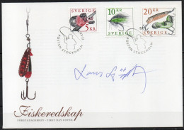 Lars Sjööblom Sweden 2012. Fishing Tools. Michel 2872-2874 FDC. Signed. - FDC