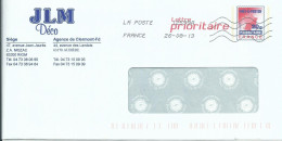 FRANCE ENTIER AUBIERE ( PUY DE DOME ) DE 2013  LETTRE COVER - Listos A Ser Enviados : Réplicas Privadas