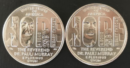 2 Quarter Dollar USA Révérend Dr Pauli MURRAY  2024 D & P LIBERTY American Woman - Ohne Zuordnung