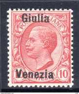 Venezia Giulia - Leoni Cent. 10 Soprastampa "Giulia Venezia" - Emisiones Locales/autónomas