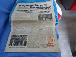 Originale Zeitung "Westdeutscher Beobachter." Mittwoch 31 Juli 1935 - Política Contemporánea