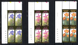 BE   2357 - 2359  XX   ---   Floralies Gantoises   --  Bloc De 4  Coin De Feuille - Angoli Datati