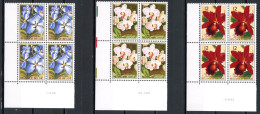 BE   2163 - 2165   XX   ---  Floralies Gantoises  --  Bloc De 4  Coin De Feuille  --  Parfait état - Coins Datés