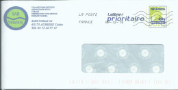 FRANCE ENTIER AUBIERE ( PUY DE DOME ) DE 2015  LETTRE COVER - Prêts-à-poster:private Overprinting