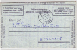 Portugal -Aerograma Com Carimbo  De Partida - Postmark Collection