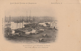 CPA-SAINT PIERRE ET MIQUELON-La Barachois Et Les Goélettes De Pêche-Vue Prise Du Quai De La Roncière - Saint-Pierre-et-Miquelon