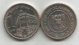 Yugoslavia 1 Dinar 2000. UNC KM#180 - Joegoslavië