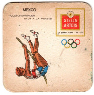 Sous-bock BIERE STELLA ARTOIS JEUX OLYMPIQUE MEXICO 1968 - Sonstige & Ohne Zuordnung