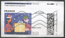 MON TIMBRE EN LIGNE  EN COULEUR OBLITERE - Used Stamps