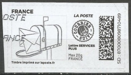 MON TIMBRE EN LIGNE  MONOCHROME OBLITERE - Used Stamps