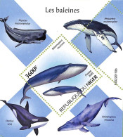 A9162 - NIGER - ERROR MISPERF Stamp Sheet -  2022 - Marine Life, Whales - Ballenas