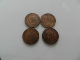 Lot  De  4  Monnaies  10 Centimes  Céres - Lots & Kiloware - Coins