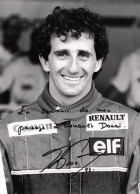 ALAIN PROST -autographe Original Sur Carte Photo Format13x18 Cm - Sportifs