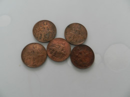 Lot  De  5  Monnaies  10 Centimes  Dupuis 1900 - 1902 - 1913 - 1920 - 1917 - Lots & Kiloware - Coins