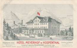 CPA-SUISSE-SWITZERLAND-Hotel Meyerhof In Hospental - Hospental