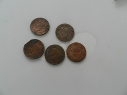 Lot  De  5  Monnaies  5 Centimes  Cérès - Lots & Kiloware - Coins