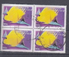 South Africa 2001. Bloc Of Four. Fishes. Michel 1294C. Used - Gebraucht