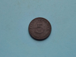 1941 D > 5 Reichspfennig ( Zie/voir SCANS Voor Detail ) >> ( Uncleaned ) ! - 5 Reichspfennig