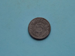 1942 F > 5 Reichspfennig ( Zie/voir SCANS Voor Detail ) >> ( Uncleaned ) ! - 5 Reichspfennig