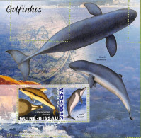 A7584 - GUINE BISSAU - ERROR MISPERF Stamp Sheet -  2022 - Marine Life, Dolphins - Delfine
