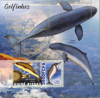 A7584 - GUINE BISSAU - ERROR MISPERF Stamp Sheet -  2022 - Marine Life, Dolphins - Delfines