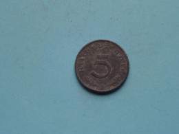 1943 A > 5 Reichspfennig ( Zie/voir SCANS Voor Detail ) >> ( Uncleaned ) ! - 5 Reichspfennig