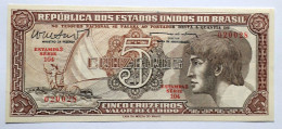 BRAZIL - 5 CRUZEIROS - P  166  (1961) - UNC - BANKNOTES - PAPER MONEY - CARTAMONETA - - Brasilien