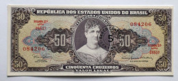 BRAZIL - 50 CRUZEIROS - P  184 B  (1966-1967) - UNC - BANKNOTES - PAPER MONEY - CARTAMONETA - - Brazil