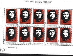 Nederland 2024-1  Che Guevara   Vel-sheetlet   Postfris/mnh/sans Charniere - Unused Stamps