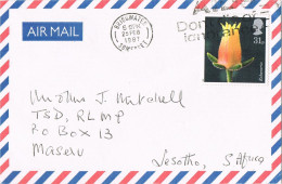 53986. Carta Aerea BRIDGWATER (Sommerset) England 1987. Flowers, Flores, Echeveria - Brieven En Documenten
