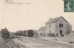 CPA-56-LOCMINE-La Gare - Locmine