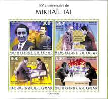 A9620 - TCHAD -  ERROR MISPERF Stamp Sheet - 2021 - Mikhail Tal, CHESS - Echecs