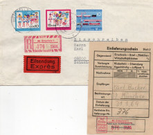 DDR 1969. Einschreibemarke SbPA Gebr., EM 2B-44-1I(1) Brief - Etichette Di Raccomandazione