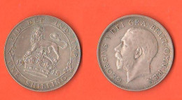 Great Britain 1 Shiling 1918 Inghilterra England Angleterre King George V° Silver War Coin - I. 1 Shilling