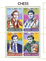 A9368 - SIERRA LEONE -  ERROR MISPERF Stamp Sheet - 2017 - Chess, Games - Echecs