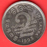 Sri Lanka - 1993 - 2 Rupees - QFDC/aUNC - Come Da Foto - Sri Lanka