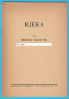 RIEKA (Rijeka - Fiume) Par Rudulf Maixner - Croatia Old Book (Sušak 1945.) * Croatie Croazia Kroatien Croacia - Langues Slaves