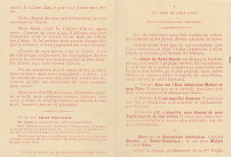 DOMPIERRE SUR BESBRE ABBAYE DE SEPT FONS LE PAIN DE CHEZ NOUS IDEAL CISTERIEN PETIT RECUEIL DE 2 PAGES - Religion & Esotérisme