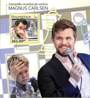 A9097 - Mozambique - ERROR MISPERF Stamp Sheet - 2022  Magnus Carlsen, Chess - Echecs