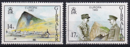 MiNr. 451 - 452 Gibraltar       1982, 11. Juni. Europa: Historische Ereignisse - 1982
