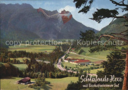 72493627 Bischofswiesen Panorama Bischofswiesener Tal Schlafende Hexe Zur Felsen - Bischofswiesen