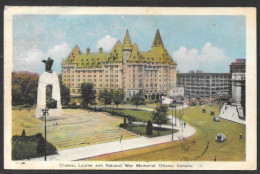 Ottawa - Ontario - C.P.A. - Postmarked 1943 - Chateau Laurier And National War Memorial - No:17 - Ottawa