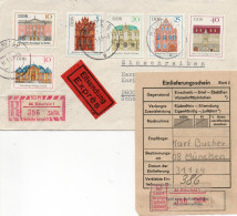 DDR 1969. Bedeutende Bauwerke (III), Einschreibemarke SbPA Gebr., EM 2B-44-1I(1) Satzbrief - Labels For Registered Mail