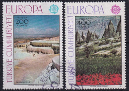 MiNr. 2415 - 2416 Türkei       1977, 2. Mai. Europa: Landschaften - Used Stamps