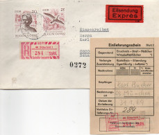 DDR 1969. Maxim Gorki, Einschreibemarke SbPA Gebr., EM 2B-44-1I(1) Satzbrief - Labels For Registered Mail