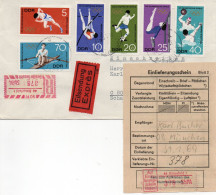 DDR 1969. Olympische Spiele Mexiko, Einschreibemarke SbPA Gebr., EM 2B-44-1I(1) Satzbrief - Labels For Registered Mail